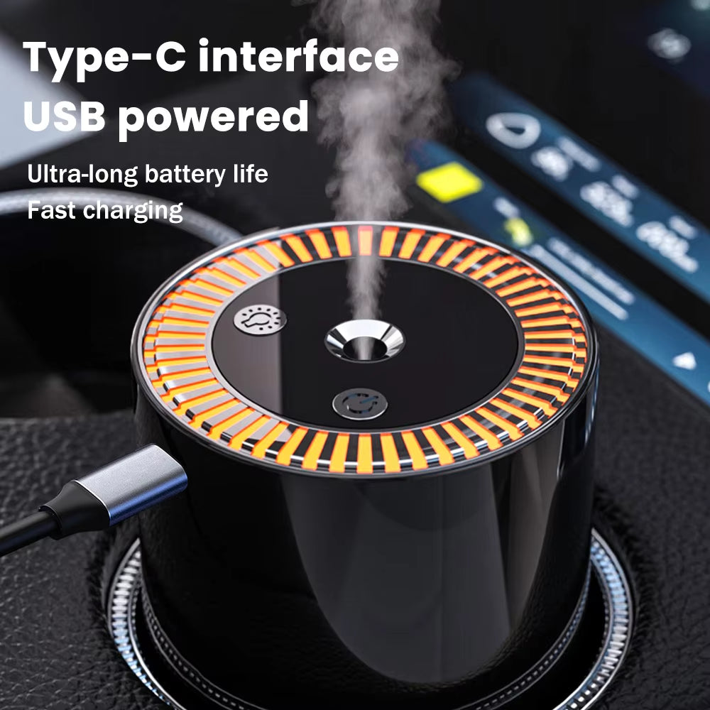 USB Portable Car Aromatherapy Diffuser, Aromatherapy Humidifier, Car Air Freshness Purifier, 5 Types of Essential Oils Available