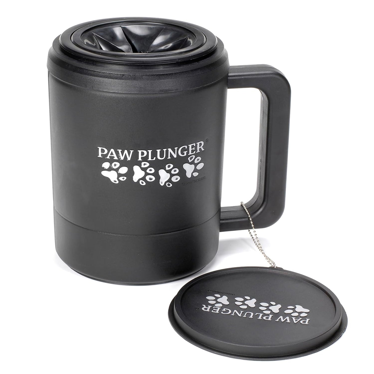 – Dog Paw Cleaner - Dog and Puppy Essentials - Portable Dirty Paw Washer - Ideal for Medium Dogs - Black