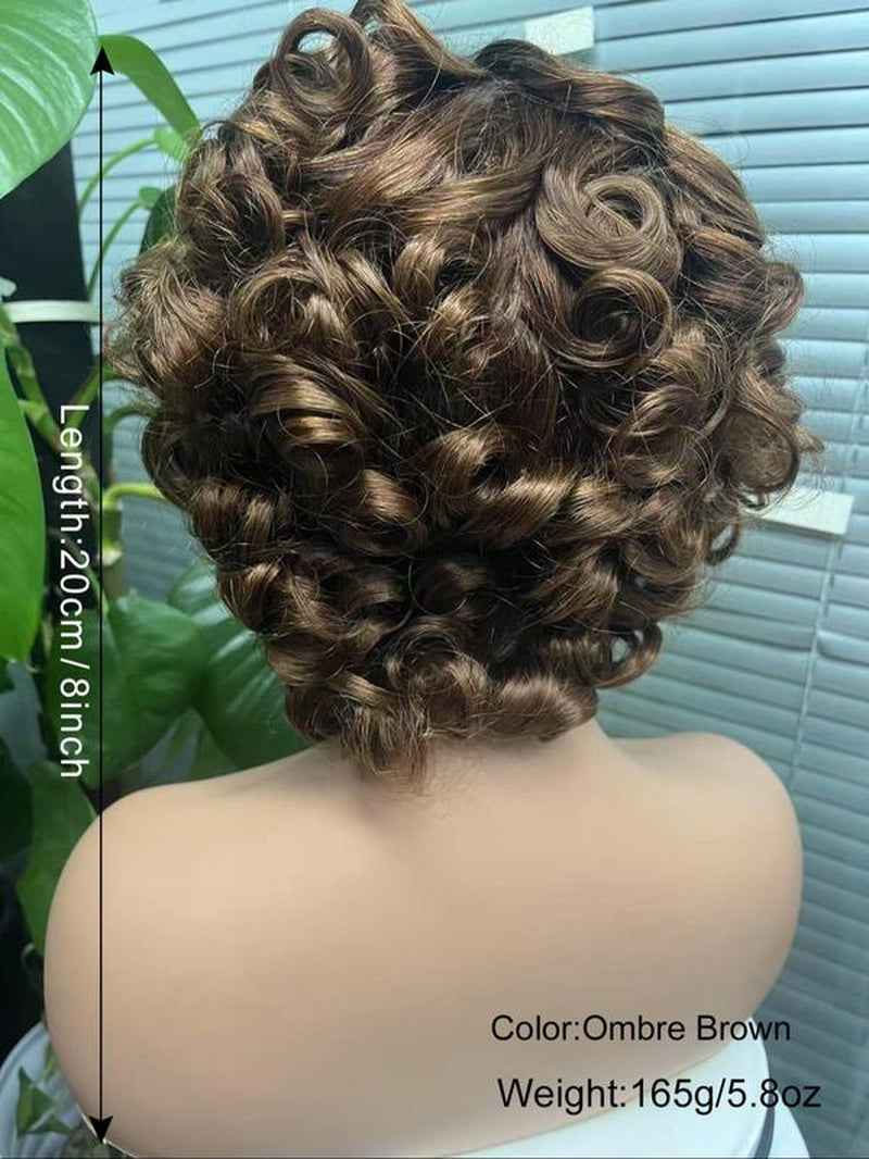 4X4 Lace Wig Short Loose Wave for Women, Summer Style Hairpiece, Lightweight and Breathable for Everyday Use