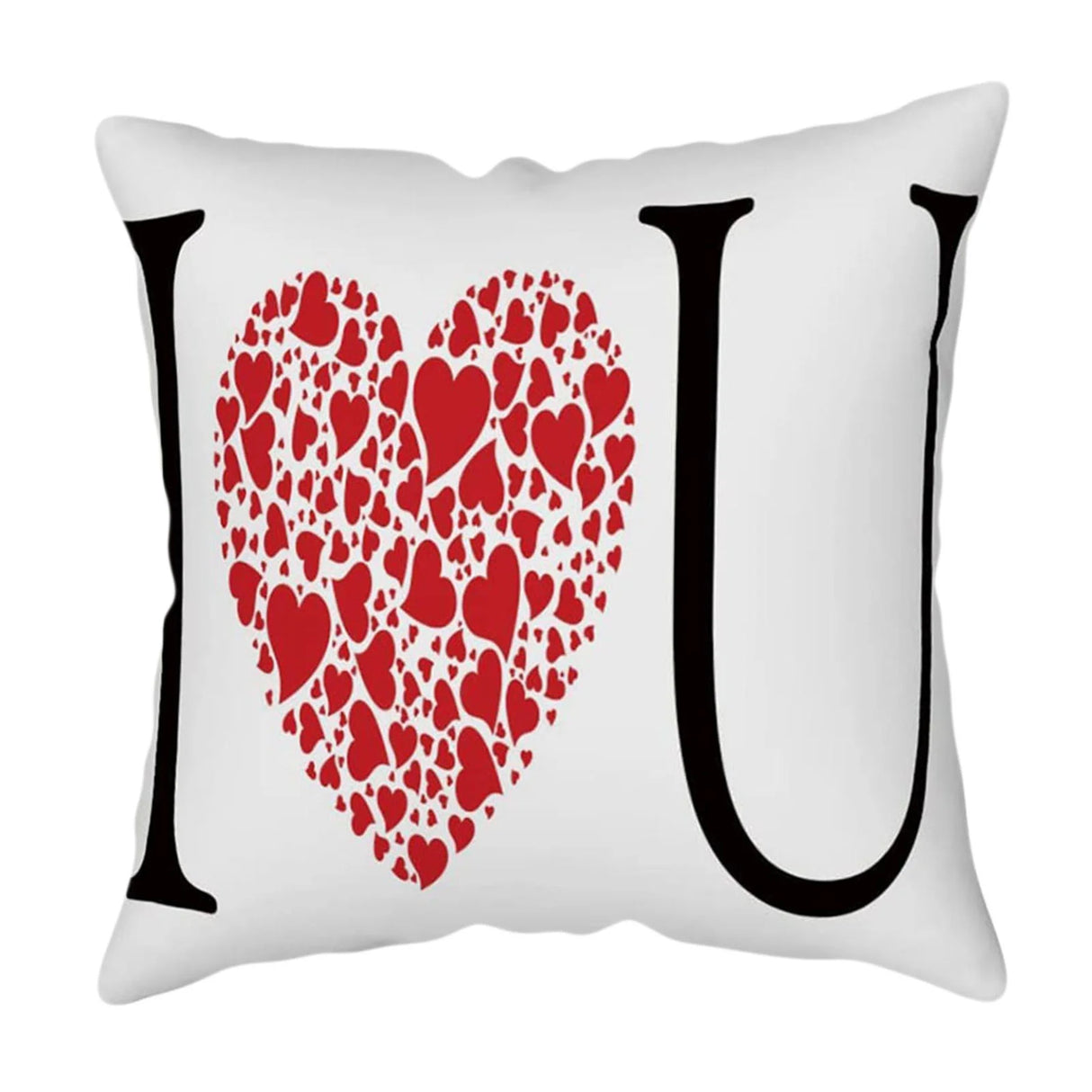 2024 New Arrival Valentines Day Pillow Covers 18X18, I Love You Big Love Heart Shape Flax Throw Pillows Cover for Valentines'S Day Gift Mother'S Day Gift (1PC)