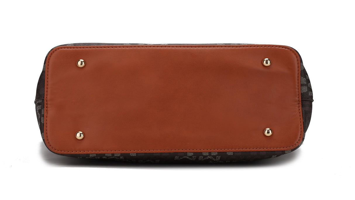 Alexy Women'S Tote Bag, Small Tote Bag, Pouch Purse & Wristlet Wallet Bag 4 Pcs Handbag Set by Mia K - Black