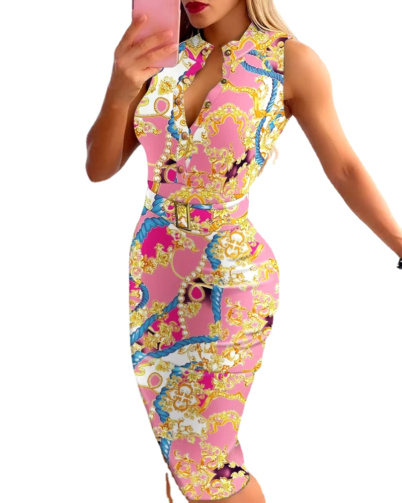 Sexy Fashion Button Womens Clothing Dress Sashes