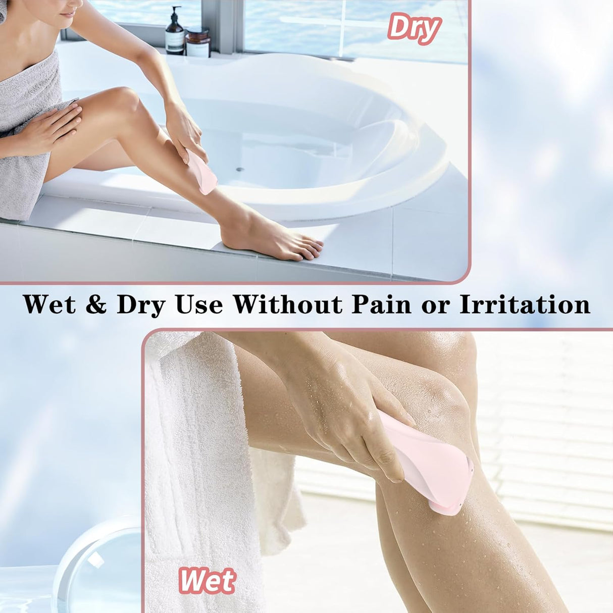 Dusk Razor for Women, Glide Pro 3.0 Razor Dusk, 2 in 1 Dusk Electric Shaver for Women, Duskofficial Razor, Dusk Official Razor for Women Waterproof, Dusk Glide Pro 3.0 Shaver Painless Wet & Dry(Pink)