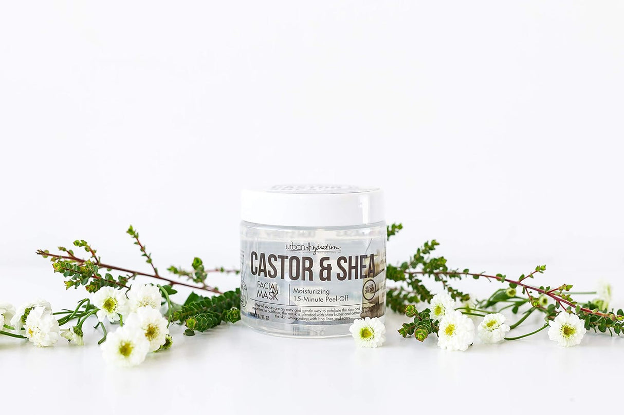Skincare Nourish & Rehydrate Castor & Shea Facial Peel-Off Mask, 6.7 Ounce
