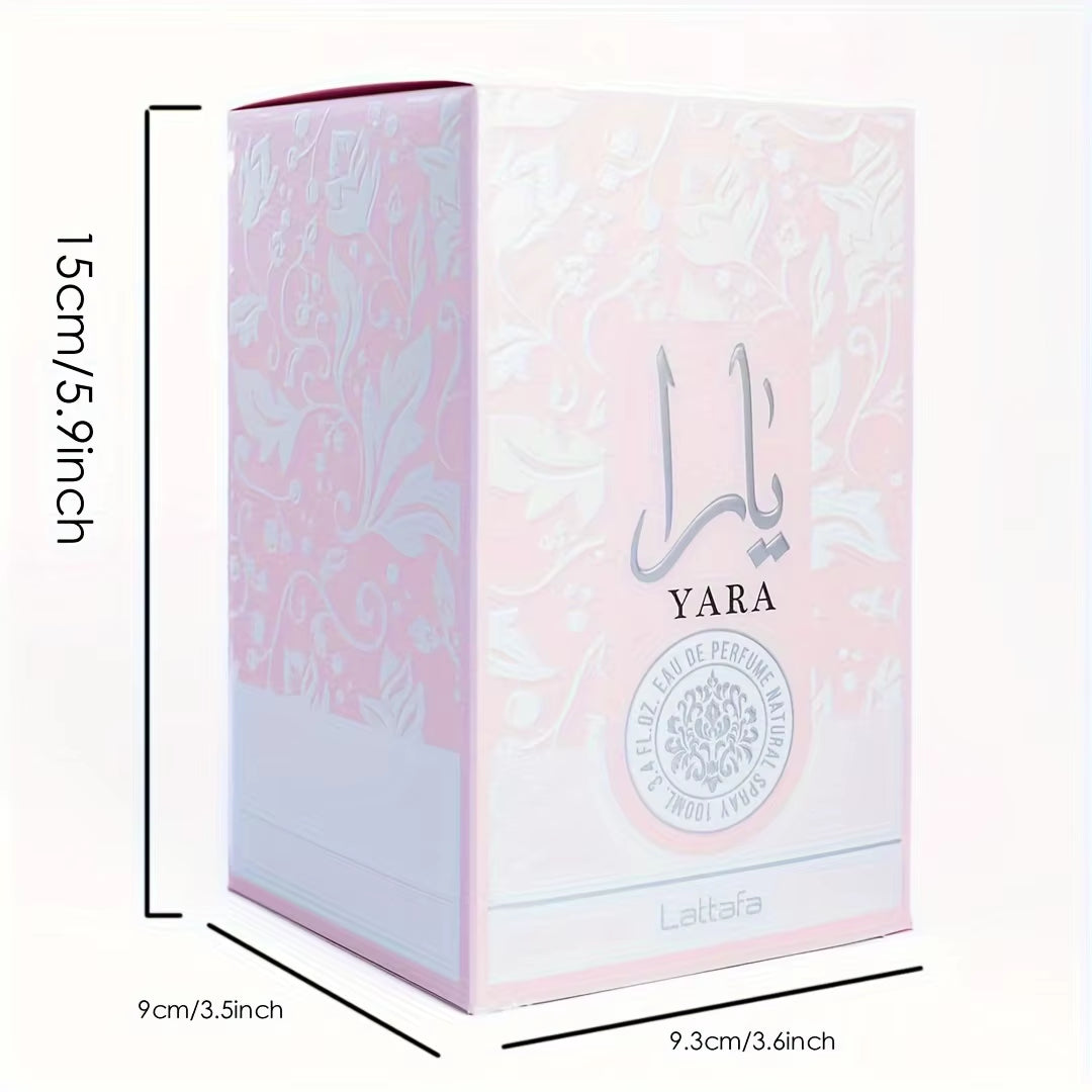 Eau De Toilette for Women, Yara Eau De Toilette, Long Lasting Imported Eau De Toilette 3.40 FL OZ/100 Ml, Packaging 1 Pi