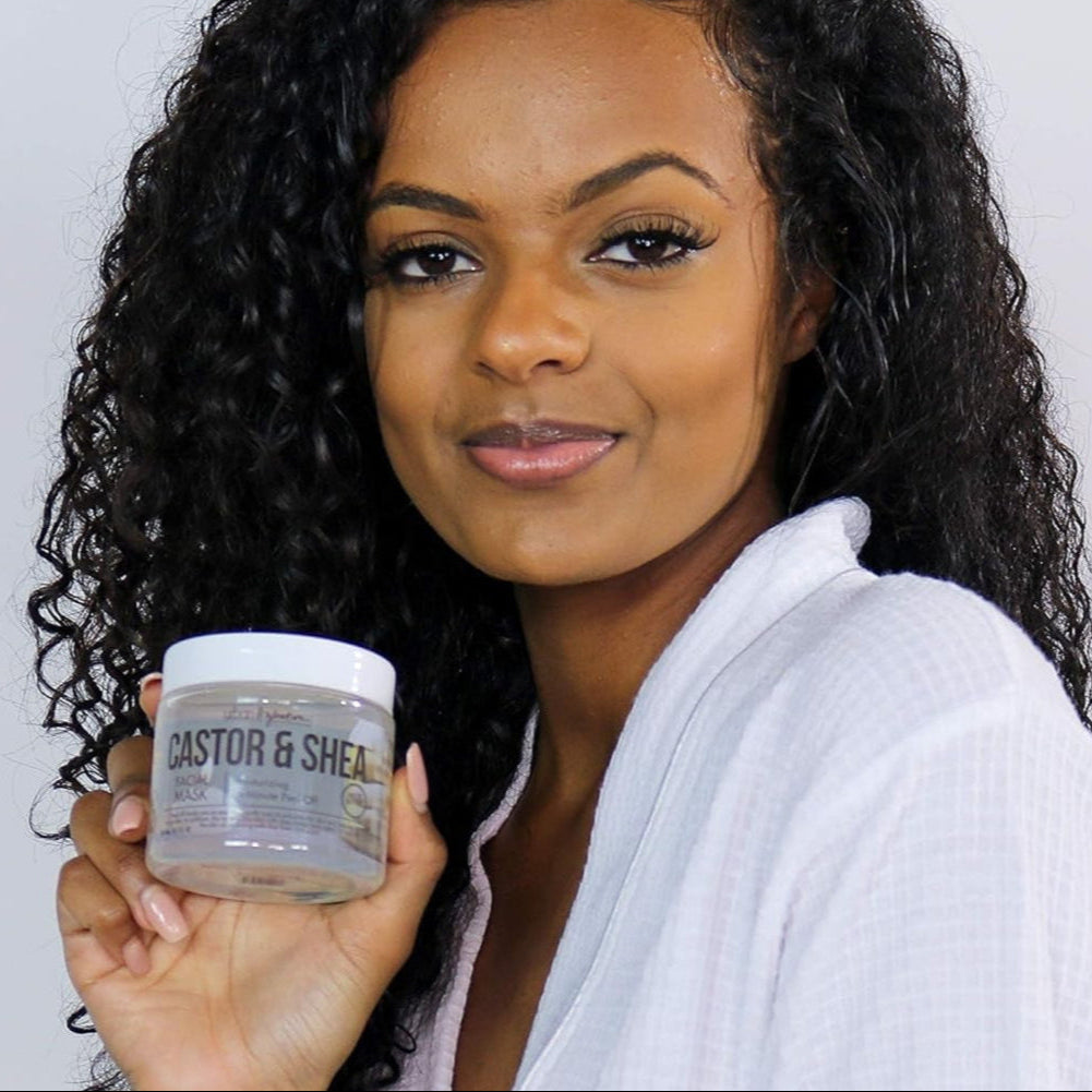 Skincare Nourish & Rehydrate Castor & Shea Facial Peel-Off Mask, 6.7 Ounce