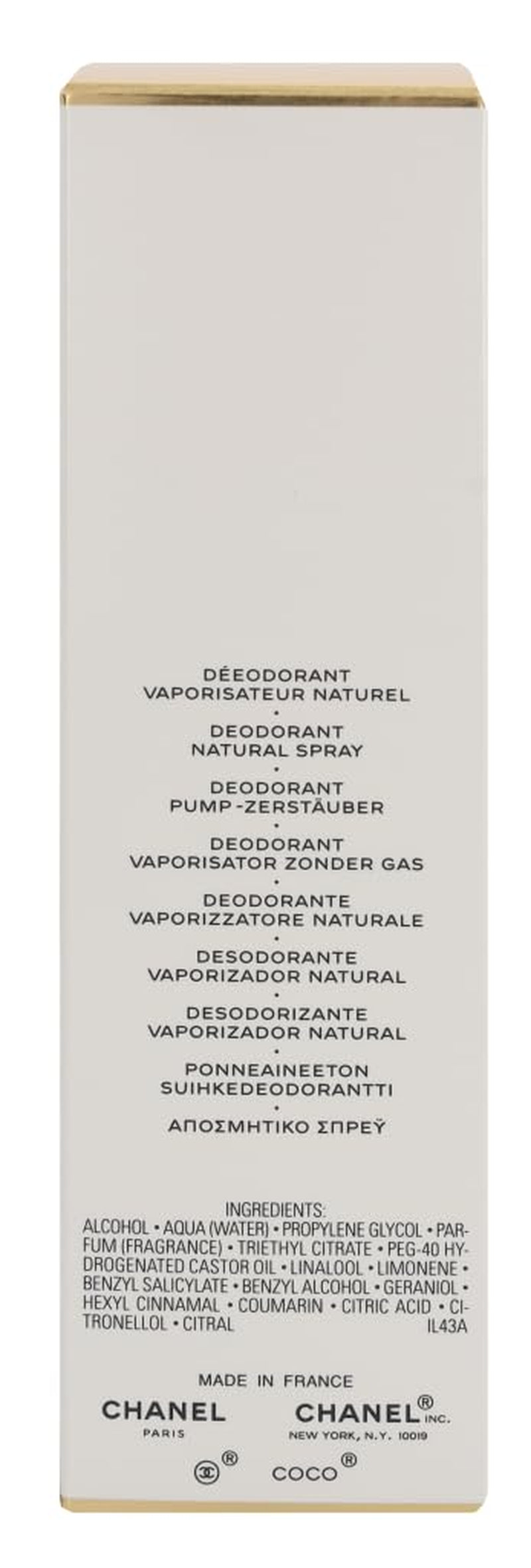 Coco Mademoiselle Deodorant Spray 100Ml