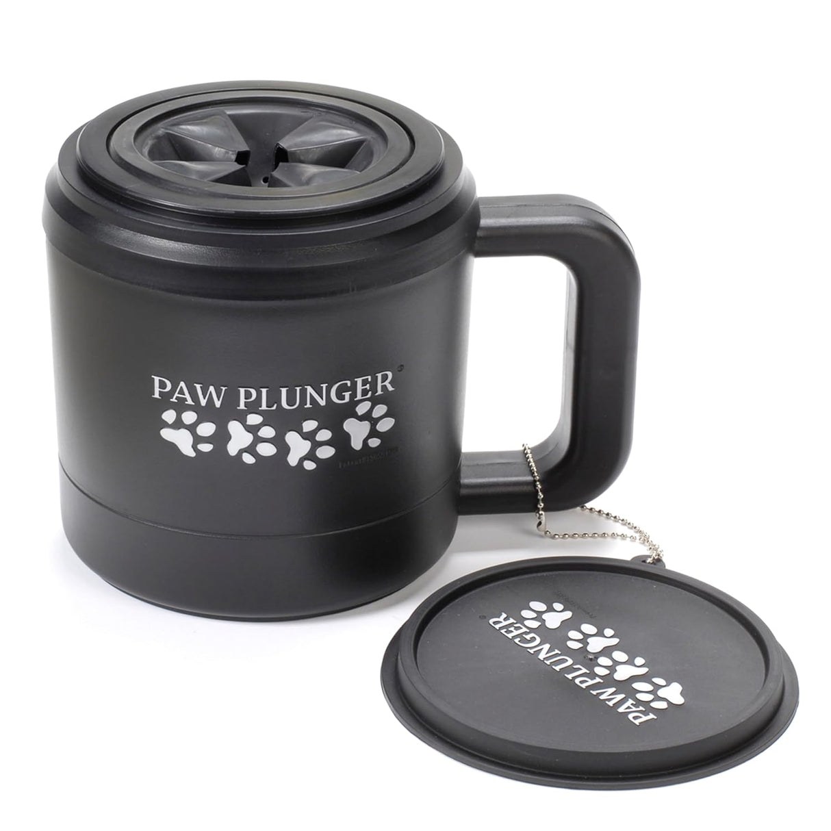 – Dog Paw Cleaner - Dog and Puppy Essentials - Portable Dirty Paw Washer - Ideal for Medium Dogs - Black