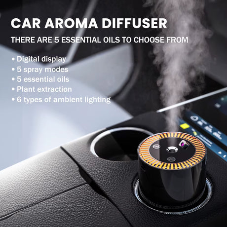 USB Portable Car Aromatherapy Diffuser, Aromatherapy Humidifier, Car Air Freshness Purifier, 5 Types of Essential Oils Available