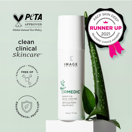 Ormedic Ph Balancing Facial Cleanser, Mild Foaming and Hydrating Face Wash with Aloe Vera
