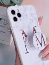 Letter Graphic Phone Case with Stand-Out Phone Grip Compatible with Iphone 11,Iphone 13,Iphone 14 Pro Max