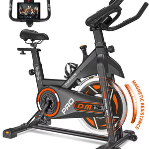 Exercise Bike, Indoor Cycling Bike Stationary, Cycle Bike with Comfortable Seat Cushion, Digital Display with Pulse