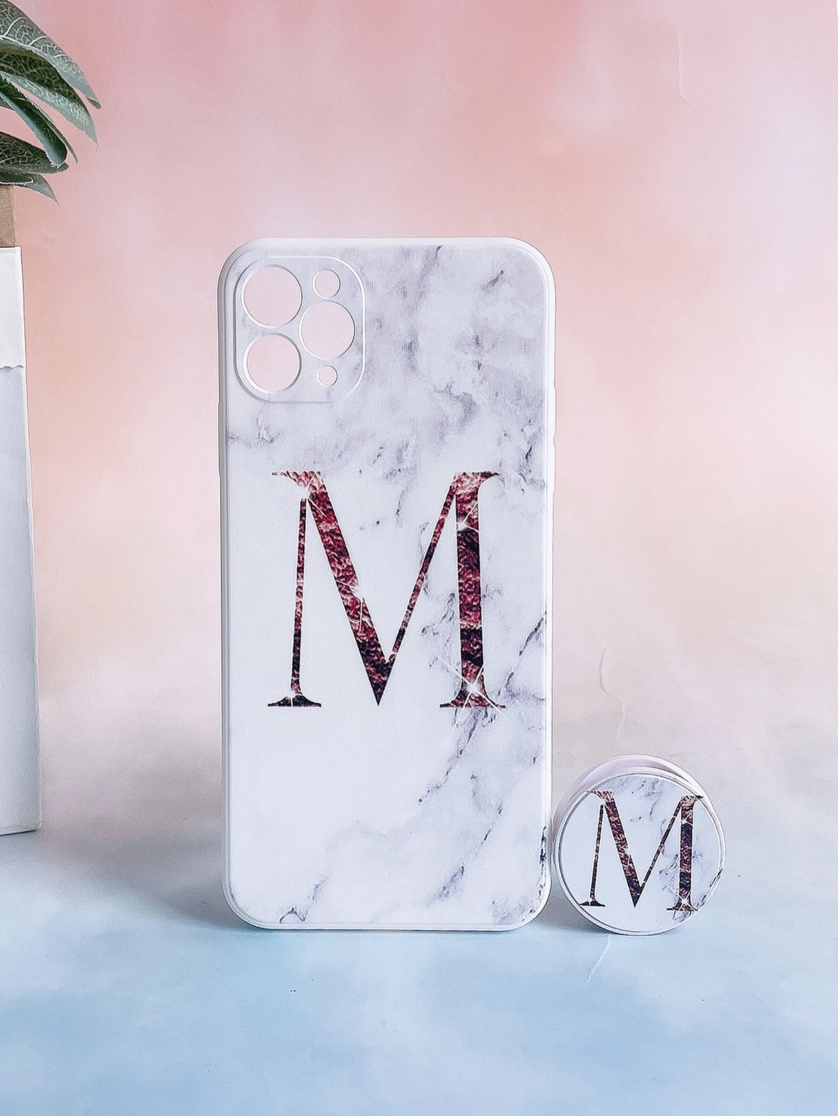 Letter Graphic Phone Case with Stand-Out Phone Grip Compatible with Iphone 11,Iphone 13,Iphone 14 Pro Max