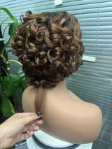 4X4 Lace Wig Short Loose Wave for Women, Summer Style Hairpiece, Lightweight and Breathable for Everyday Use