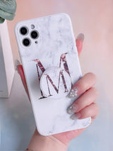 Letter Graphic Phone Case with Stand-Out Phone Grip Compatible with Iphone 11,Iphone 13,Iphone 14 Pro Max
