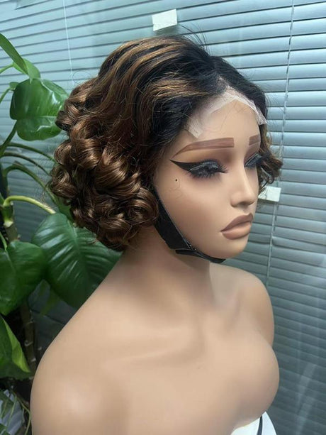 4X4 Lace Wig Short Loose Wave for Women, Summer Style Hairpiece, Lightweight and Breathable for Everyday Use