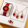 5Pcs Set Watches Set Luxury Rhinestone Women Fashion Elegant Wristwatch Quartz Watch for Girl Ladies Clock Relogio