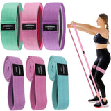 Fabric Resistance Bands for Working Out, 3 and 4 Levels Booty Bands Long Resistance Bands for Women and Men | Elastic Bands for Exercise Bands Resistance Bands Set Workout Bands Resistance