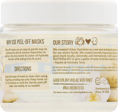 Skincare Nourish & Rehydrate Castor & Shea Facial Peel-Off Mask, 6.7 Ounce