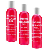 Natural Facial Collagen Gel (118 Ml) - Organic Face Mask Beauty Care for Women - Hydrating and Moisturizing Pure Dermal Collagen for Dry or Rough Skin - Get Healthier Younger Looking Skin (3 PACK)