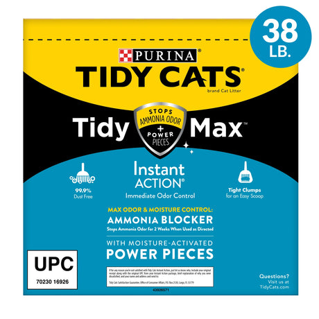 Purina Tidy Cats  Clumping Cat Litter, Instant Action, Odor Control 24/7, 38 Lb. Box