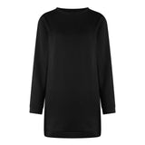 Women'S Autumn and Winter round Neck Long Sleeve Solid Color Sweater Dress Vestidos En Oferta Liquidación Envío Gratis Ropa Para