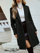 Classic Double Breasted Lapel Collar Overcoat