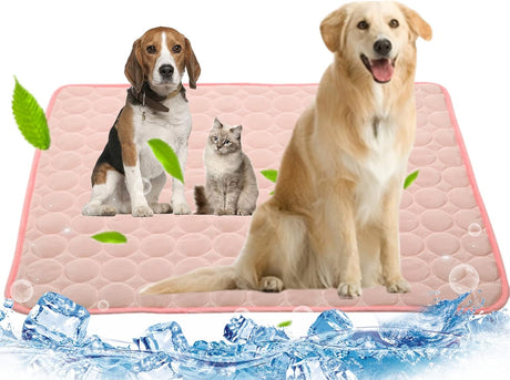 Pet Cooling Mat, 2X-Large, 27.5 X 39.0 In, Mesh, No Water or Electricity Needed, Safe, Portable, Foldable, Easy to Use, Designed for Large Dogs and Cats, 3 Years Warranty