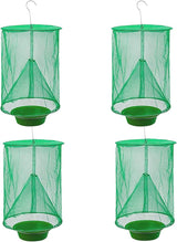 Ranch Fly Trap Outdoor Hanging | Reusable Fly Trap | Food Bait Flay Catcher Cage for Indoor or Outdoor Family Farms, Park (3 Pack)