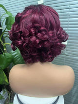 4X4 Lace Wig Short Loose Wave for Women, Summer Style Hairpiece, Lightweight and Breathable for Everyday Use