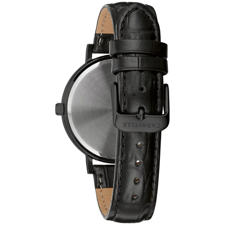 by  Men's Black Leather Strap Watch 45A148